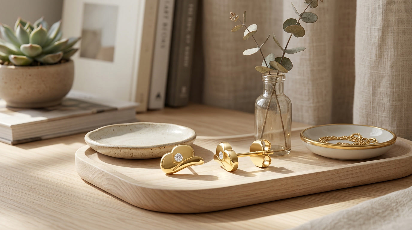 Cowboy Hats, Bows, and Stars Give Ritani Gold Stud Earrings a Playful Side