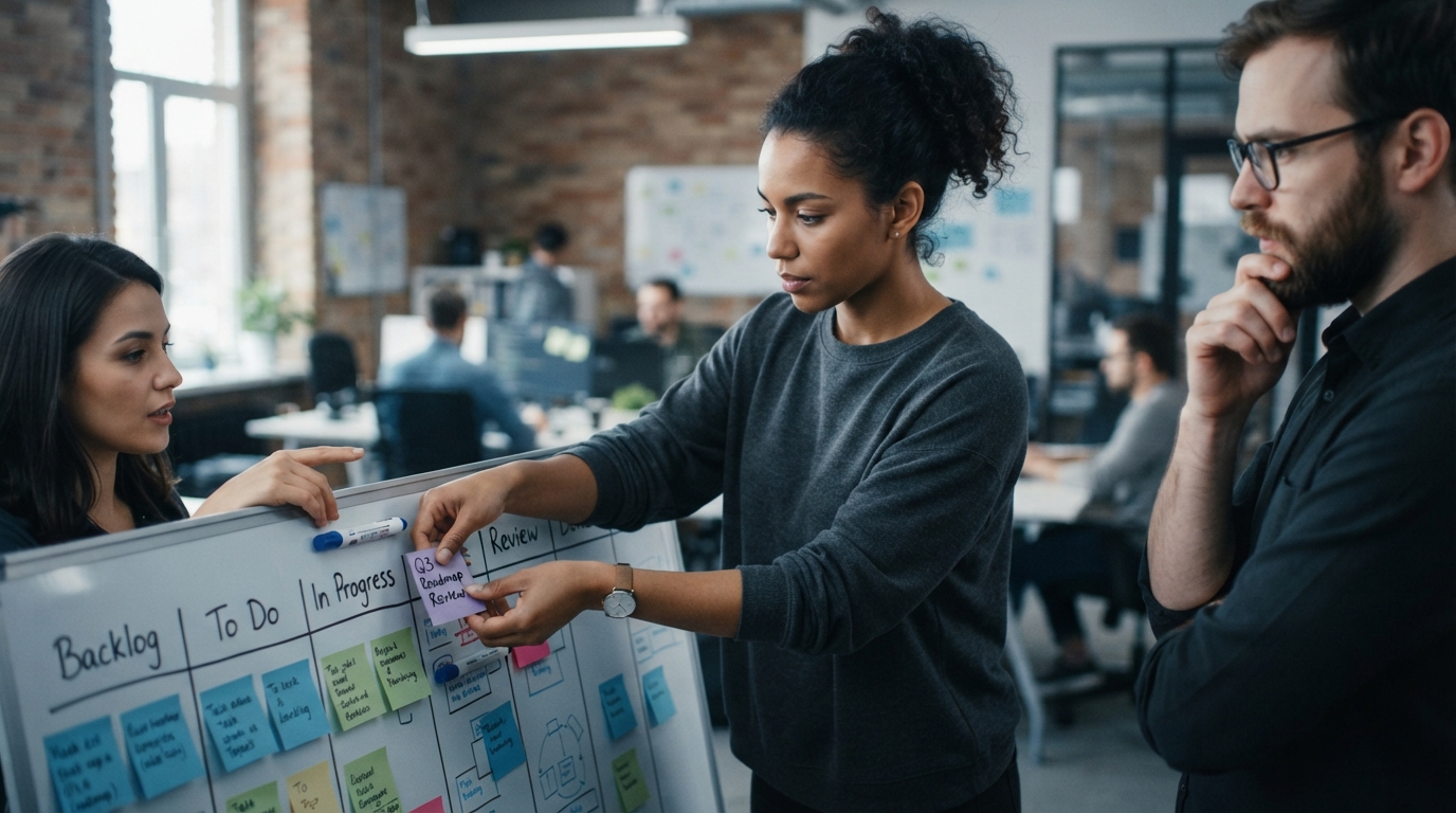 Editorial illustration for Implementing a Simplified Kanban Framework for Non-Technical Startup Teams